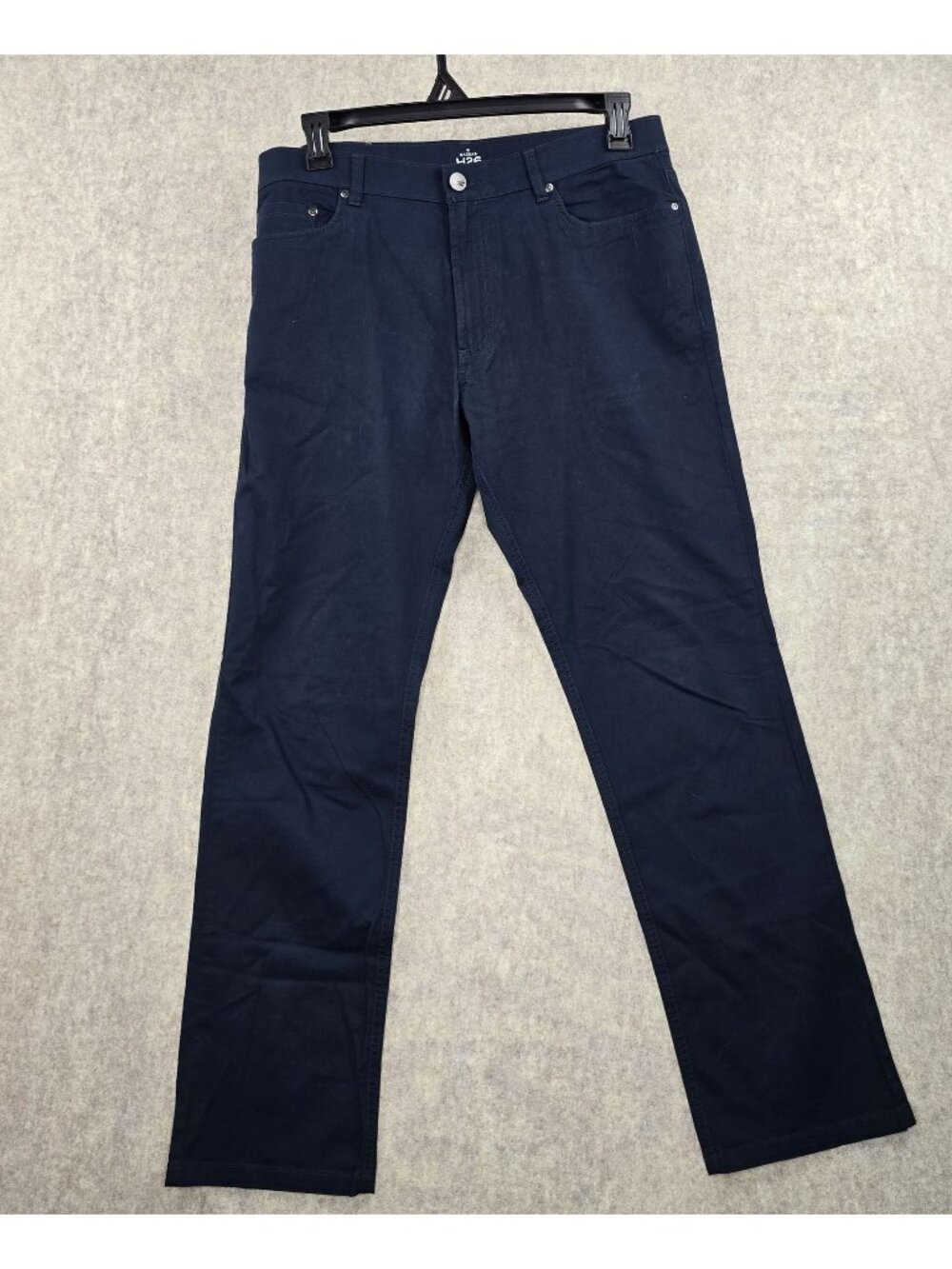 Haggar H26 Mens Navy Pants Size 36X32 Cotton Spandex Blend